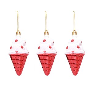 Magideal - Adornos Navideños,Decoración Navideña Colgante En Forma De Gota Diy,Decoraciones Para Árboles De Navidad Para Festivales, Vacaciones, Adornos De Año , Helado