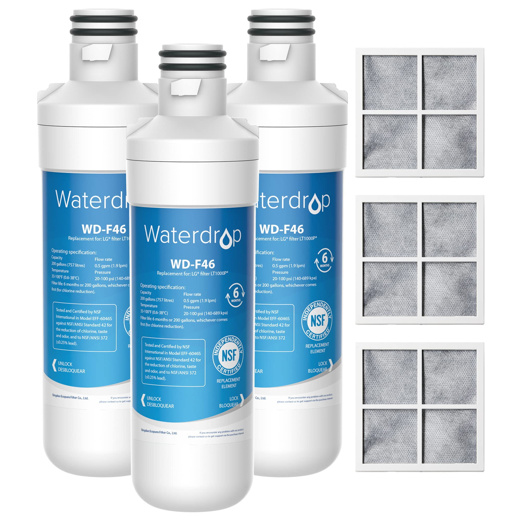 Filtro De Agua Para Refrigerador Waterdrop Adq747935 Lt1000pc