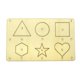 thumbnail image 5 of Madera DIY Artesanía Recortes Grad Sin Terminar Madera En Blanco Adornos De Madera Tablero De Geometría, 5 of 5