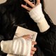 thumbnail image 3 of Guantes suaves  de invierno sin dedos medio dedo esponjoso, 3 of 8