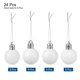 thumbnail image 3 of Uxcell 24Pcs 1.18" Bolas de Navidad Adornos Inastillables Bolas para Decoración de Árboles de Navidad Blancas, 3 of 7