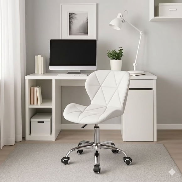 Silla Escritorio Mariposa Color Blanco