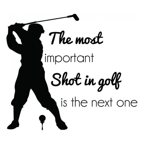 Rienda Libre Graphics - Decomural The Most Important Shot Golf Ws-43062