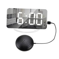 Bothyi - Reloj Despertador Digital De 12/24 Horas Con Agitador De Cama Para Sordos, Sueño Pesado