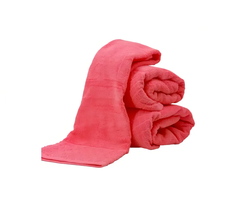 Genérico - Toalla De Cuerpo 70X130 Cm 100% Algodón Color Rosa Liso