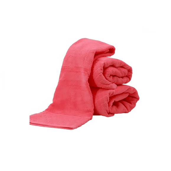 Toalla de Cuerpo 70x130 cm 100% Algodón Color Rosa Liso