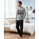 thumbnail image 2 of Pijama Hombre Algodón Estampado Retro Music gris S, 2 of 8