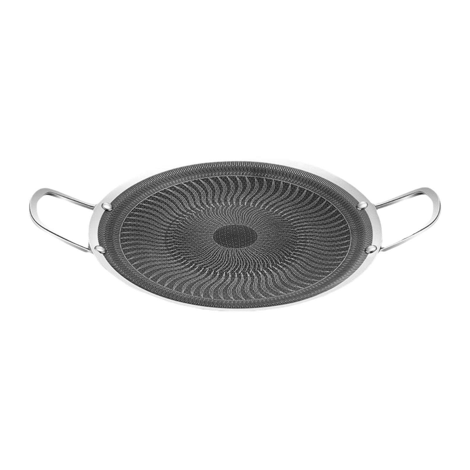 Bothyi - Parrilla Coreana Para Barbacoa, Utensilios De Cocina Multiusos Para Senderismo, Barbacoa, Restaurante, 34 Cm