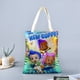 thumbnail image 2 of Bubble Guppies Bolso de tela con estampado de lienzo para mujer, bolsa de compras reutilizable y estética, con cremallera interior, regalo para mujer, 35 × 40 cm., 2 of 6
