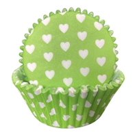 Genérico - Pack 100 Capsula Para Hornear Capsula De Cupcake Corazon 7,5