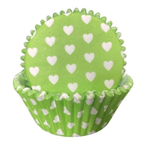 Genérico - Pack 100 Capsula Para Hornear Capsula De Cupcake Corazon 7,5