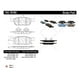 thumbnail image 3 of Pastillas Freno para auto Lincoln MKX 2016-2018 Delantero, 3 of 6