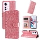 thumbnail image 5 of Funda tipo cartera FOXDOCK para OPPO F25 Pro , diseño girasol en relieve, cuero PU, cierre magnético, soporte y tarjetero, 5 of 5