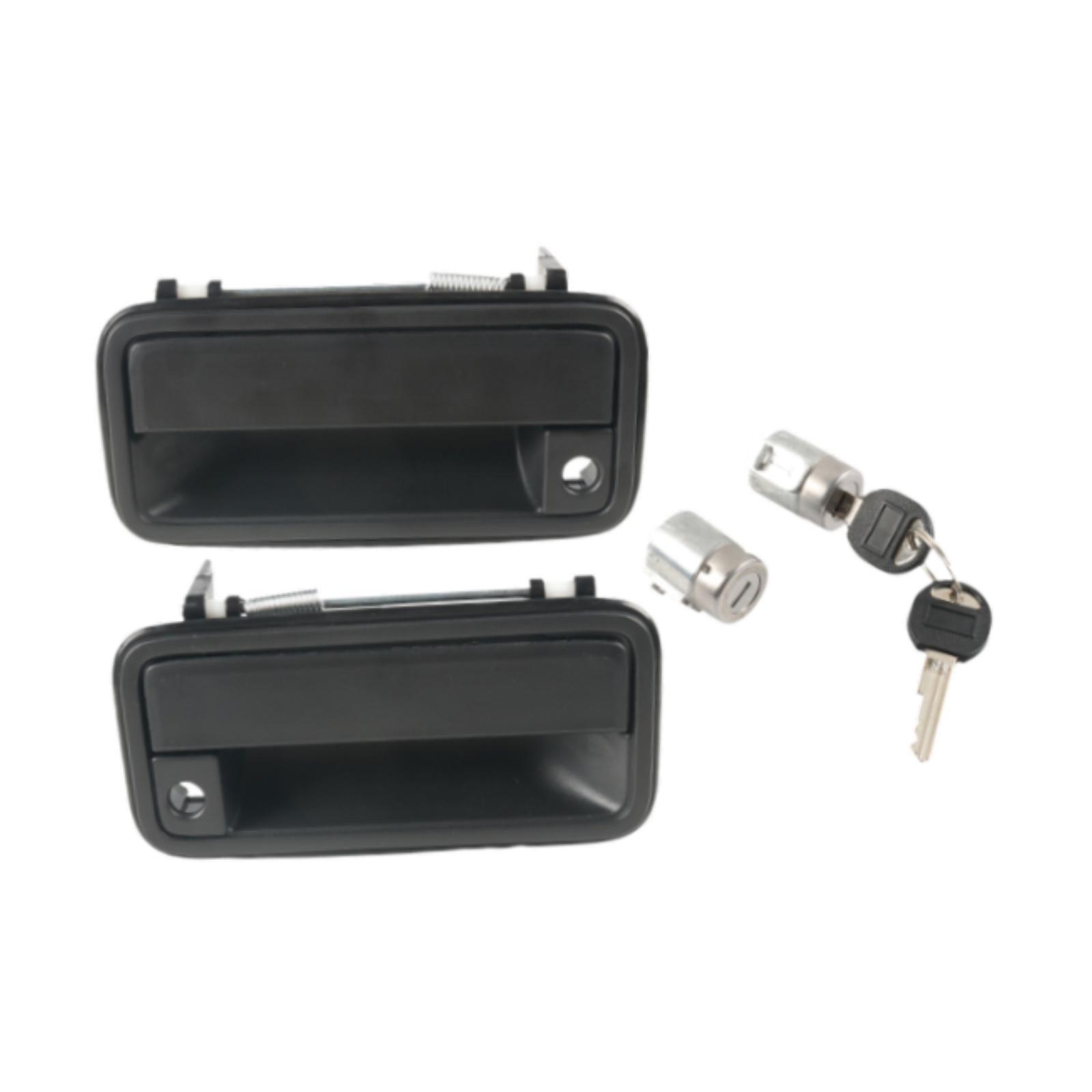 Magideal - 15742229 15742230 Accesorio De Repuesto Para Automóvil De Ensamblaje Simple Con Llaves Manijas De Puerta Exteriores Con Cilindros De Cerradura 1 Par