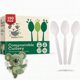 thumbnail image 1 of Cucharas compostables Koala love 150, grandes, biodegradables, 1 of 8