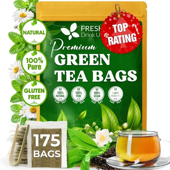 Bolsitas de té verde FRESHDRINKUS Premium 175 sin cafeína