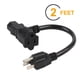 thumbnail image 2 of Cable de alimentación acbroad 0,6 m NEMA 5-15P a C13+5-15R, 2 of 5