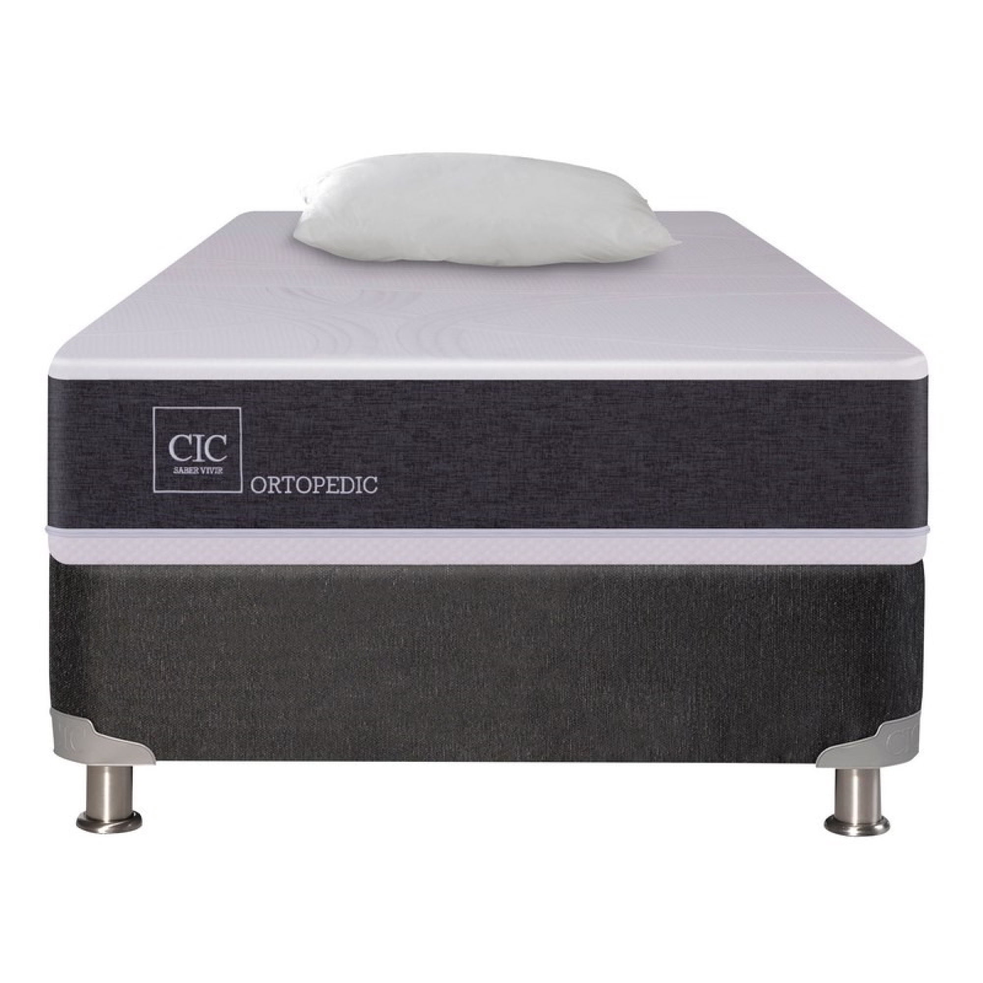 Box Spring Ortopedic B5 Black 1 Plaza Base Normal