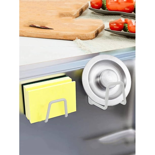 1pc Stainless Steel Kitchen Storage Rack, Modern Punch-free Wall Mounted Storage Rack For Kitchen