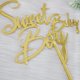 thumbnail image 2 of Adorno de Acrílico Dorado Sweet Baby Boy para Tarta – Auteby, 2 of 7