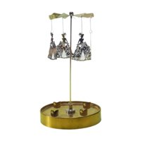 Magideal - Portavelas Giratorio, Portavelas De Metal Giratorio , Patrón De Princesa