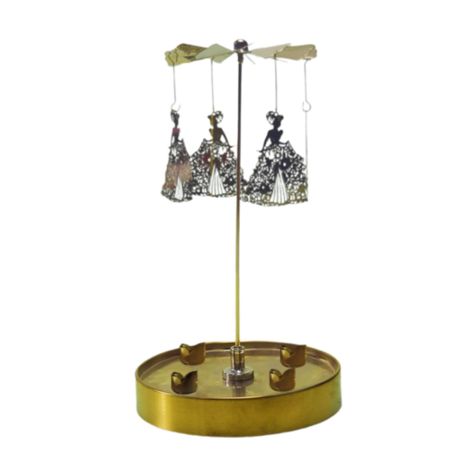 Magideal - Portavelas Giratorio, Portavelas De Metal Giratorio , Patrón De Princesa