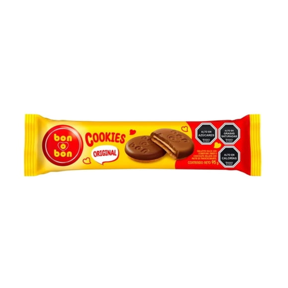 Galletas Bon O Bon Pasta de maní Bolsa, 95 g