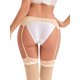 thumbnail image 3 of INSPIRE CHIC Cinturones de Liguero Ajustables Ligeros de Encaje Floral Hueco para Mujer con Cuatro Clips Medias Suspensor XL Beige, 3 of 5