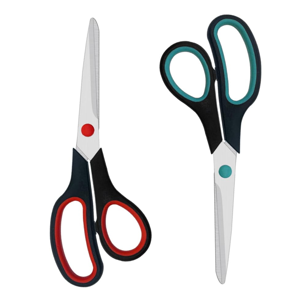 Tijeras Aksiko De 2 Piezas De 19 Cm Multiuso Para Oficina Y Hogar