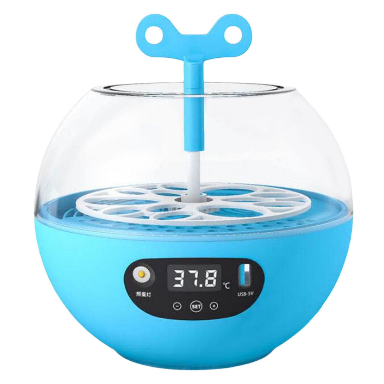 Ioensy - Mini Incubadora De 6 Huevos Hatcher Control De Temperatura De Aves De Corral Digital Pato Pájaro