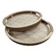 thumbnail image 1 of Set 2 Bandejas Decorativas Orgánicas Madera Rústica ALJ, 1 of 3