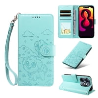 Funda Billetera Foxdock Compatible Con Infinix Smart 8 Pro 4G, Diseño Perrito Tierno, Ranuras Para Tarjetas Y Soporte Plegable