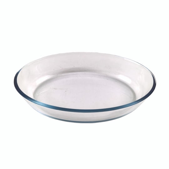 Fuente Ovalada 2.4l 1 Pieza Vidrio Transparente Haus