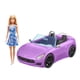 thumbnail image 2 of Barbie Vehículo Muñecas Convertible Morado Auto Deportivo 3+, 2 of 5