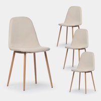 Klik Muebles - Pack De 4 Sillas Spoon Terciopelo - Crema