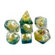 thumbnail image 3 of Juego De 7 Dados Poliédricos Acrílicos D4 D8 D10 D12 D20 Rellenos De Patos, 3 of 5