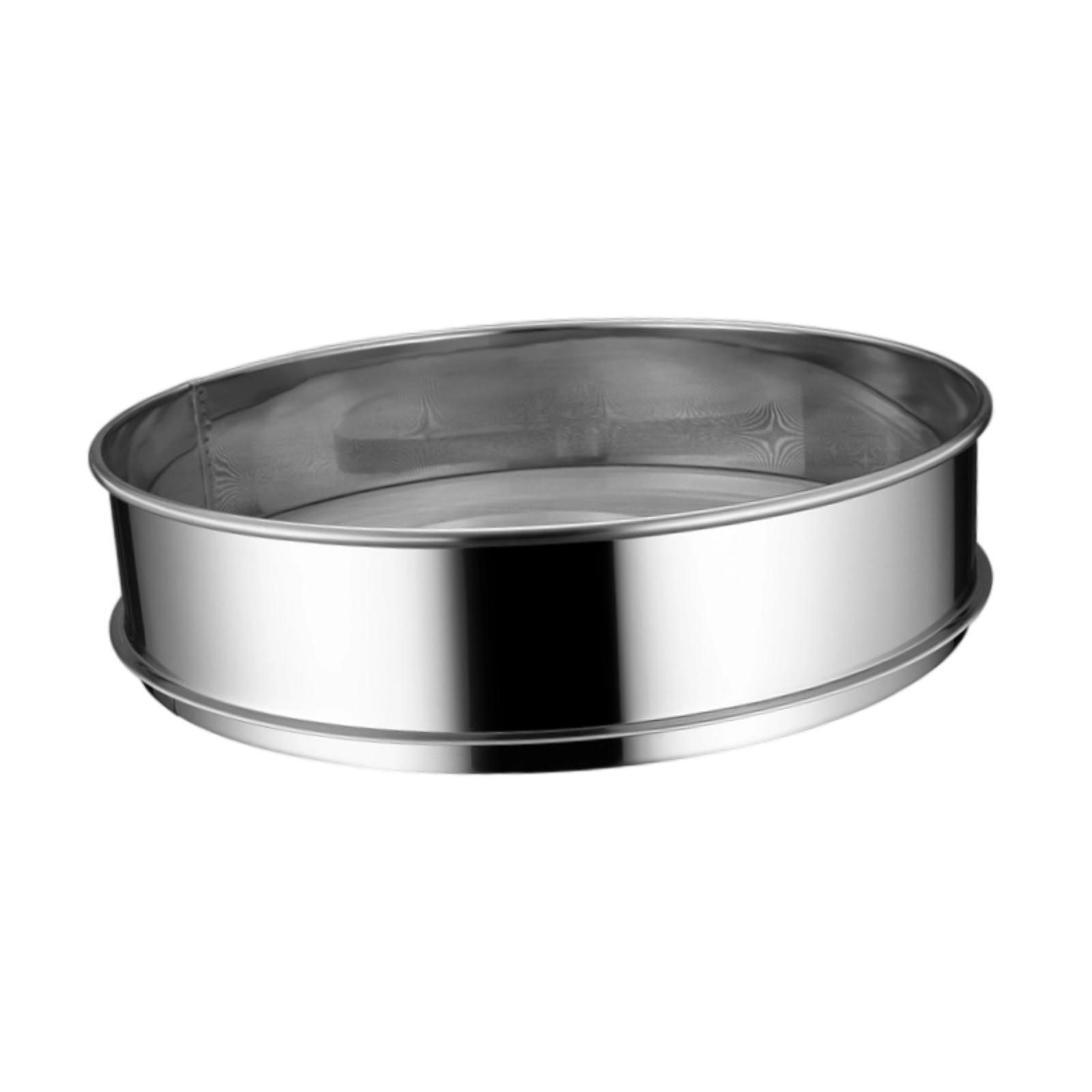 Bothyi - Tamiz De Harina De Acero Inoxidable, Resistente Y Reutilizable, Para Hornear, 30 Cm