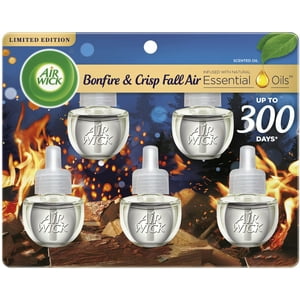 Recambio De Aceite Perfumado Air Wick Plug, 5 Unidades, Bonfire Fall Air