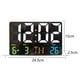 thumbnail image 2 of Reloj enchufable de lujo ligero, pantalla grande, silencioso, sala de estar simple, atenuación, control remoto, textiles para el hogar, decoración del hogar, reloj de escritorio, despertador, 2 of 6