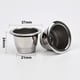 thumbnail image 4 of Cápsulas de café reutilizables de acero inoxidable para Nespresso (2 tazas), 4 of 7