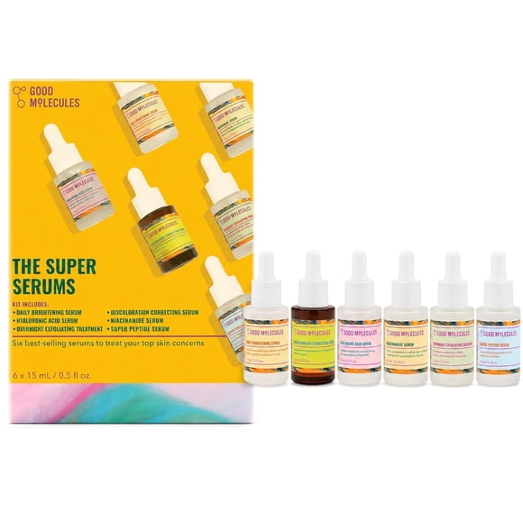 Set Good Molecules Super Serums 6 x 15 ml Ácido Hialurónico