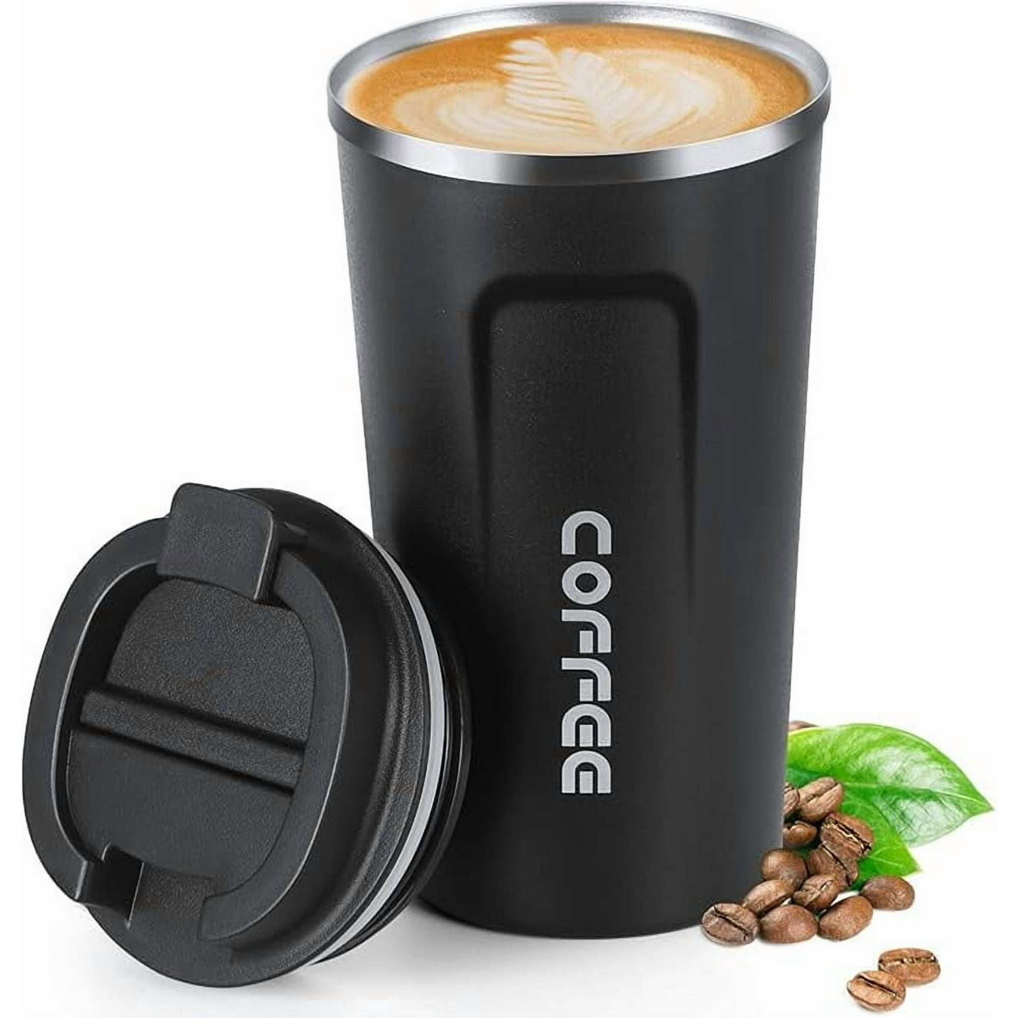Wakeshome - Taza Coffee Vaso De Viaje Térmico Mug Acero Inoxidable 510ml