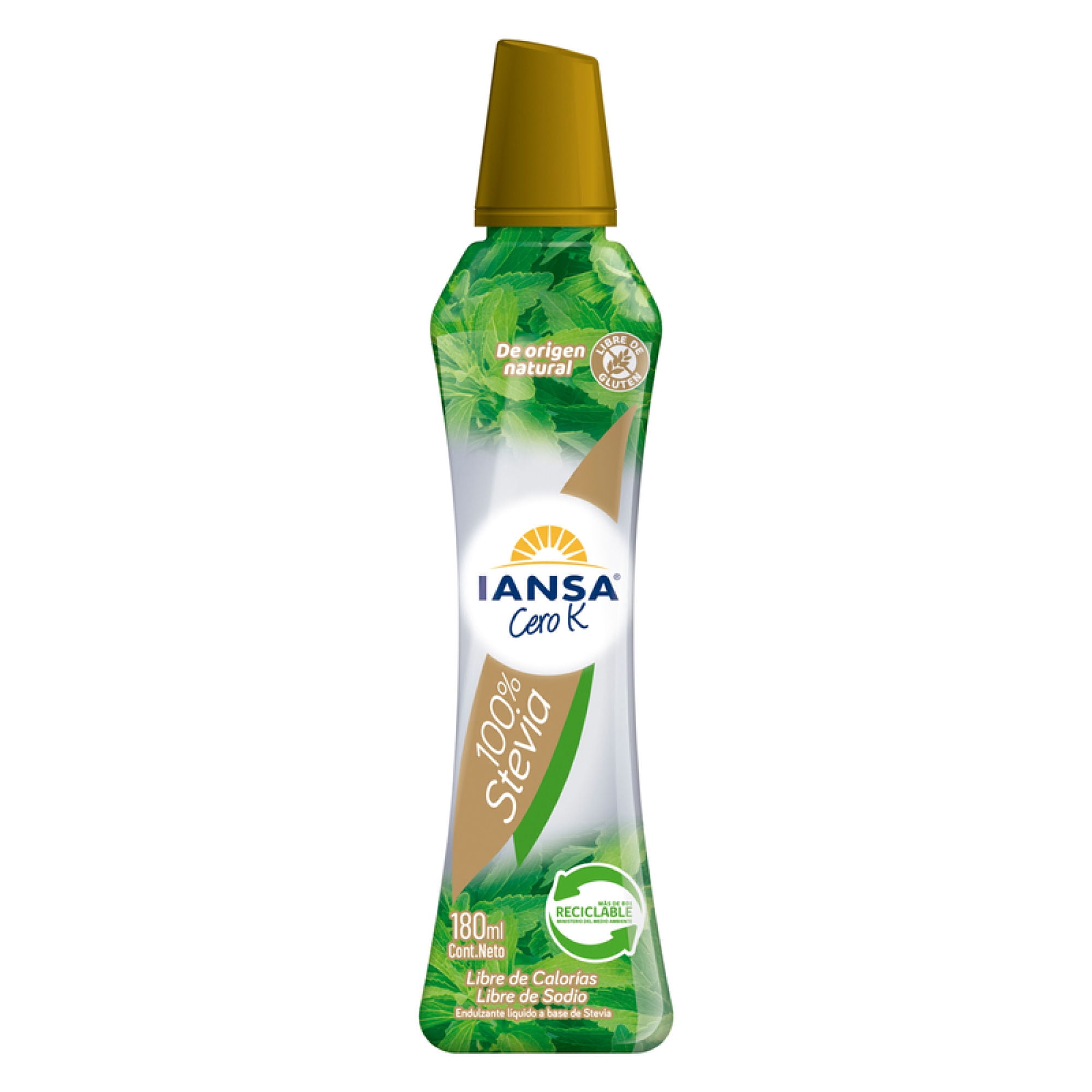 Endulzante Líquido Stevia Botella 180 ml Iansa Cero K