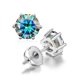 thumbnail image 1 of Aretes de Moissanita 2cttw para Mujer Hombres Color D Claridad VVS1 Aretes de Diamante Studs Aretes de Plata Esterlina S925 Aretes de Moissanita con Certificado, 1 of 9