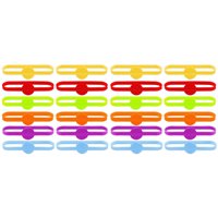 Magideal - Cinturones Reutilizables Para , 24/36 Piezas, Creativos, Portátiles, Impermeables, Accesorios Para Beber, Etiquetas Para , 24 Piezas