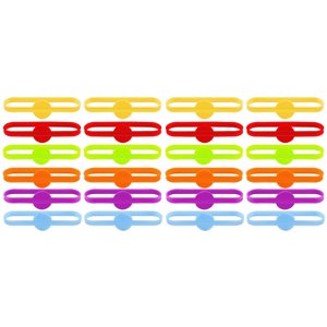 Magideal - Cinturones Reutilizables Para , 24/36 Piezas, Creativos, Portátiles, Impermeables, Accesorios Para Beber, Etiquetas Para , 24 Piezas