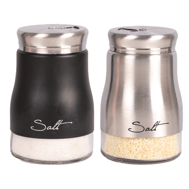 Juego de salero y pimentero, decoración de cocina, juego de salero y pimentero de vidrio, salero bonito