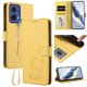 thumbnail image 2 of Funda Billetera con Relieve de Gato para Motorola MOTO G85 5G, Amarillo, 2 of 6