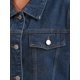 thumbnail image 5 of INSPIRE CHIC Chaqueta de Jean Recortada de Manga Corta con Botones y Desgastada para Mujer de Regreso a Clases Azul Oscuro XL, 5 of 6