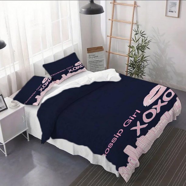 3pcs Gossip Girl XOXO Duvet Cover Set - 2/3pcs Duvet Cover Set Includes Duvet Cover and Pillowcases